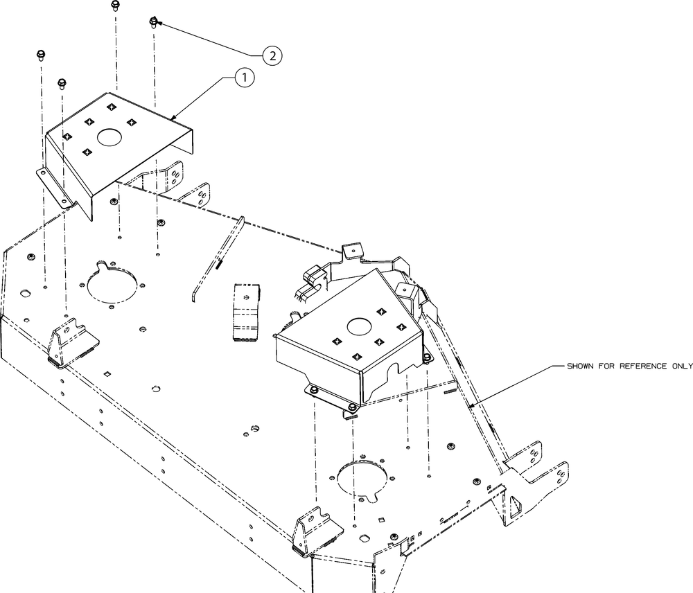 Deck Cover Diagram and Parts List for Z-FORCESZ48KH (17RSDGHB010)(2018) Cub Cadet Lawn Tractor